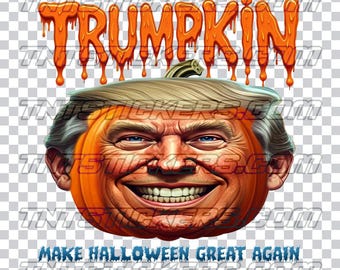 Lustige Trumpkin Halloween PNG | Sublimationsdesign (Digitaler Download)