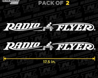 Radio Flyer Wagon Decals (Set of 2) | Vinyl Replacement Stickers