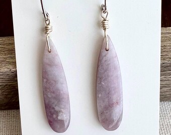 PInk Tourmaline Teardrop Earrings