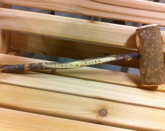 Gag Gift | Reclaimed Wood Mallet | Rustic Kitchen Tool