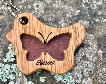 Butterfly Key Chain- Butterfly pendant Key Holder, key chain, christmas, birthday, gift, woman, girl, teen