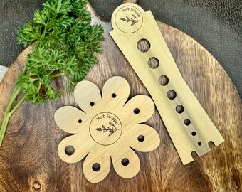 Handcrafted Poplar Wood Herb Stripper: Kitchen Gadget