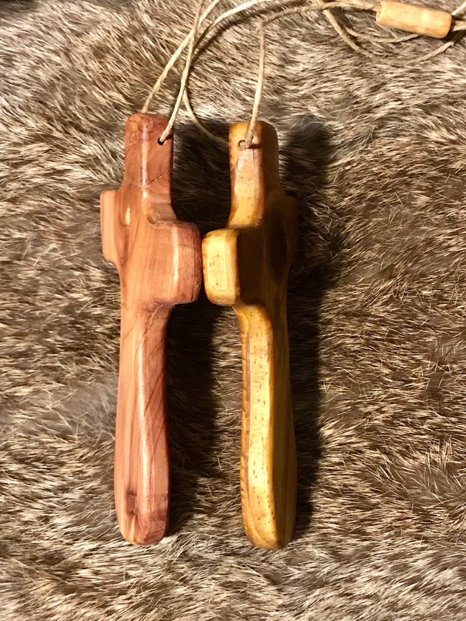 Rear View Mirror Cross Car Cross Wood Cross Automobile Etsy