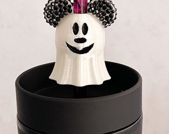 Mouse Ghost Straw Topper - Halloween Themed