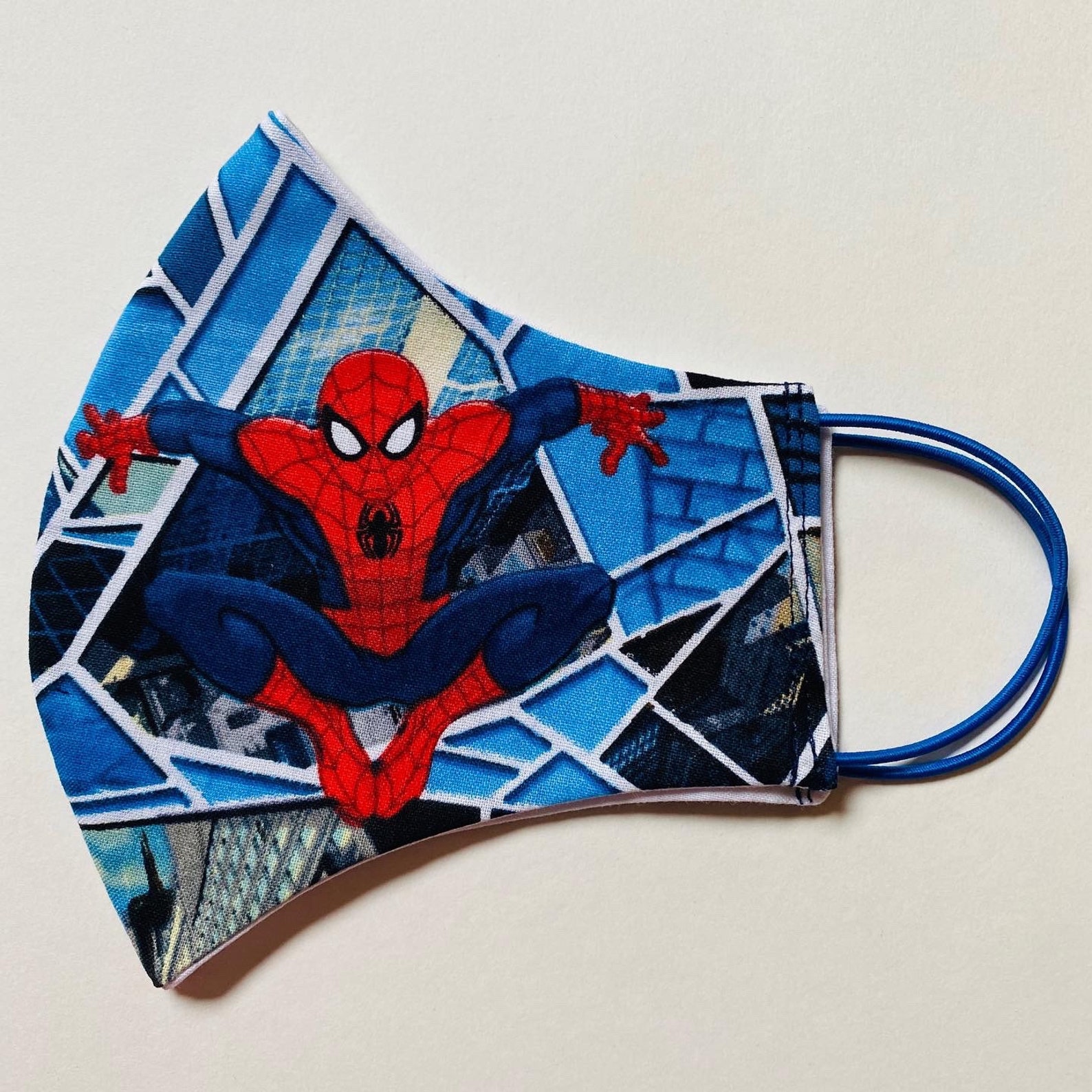 Spiderman Face Mask 2 Layers 100% Cotton Washable Reusable - Etsy