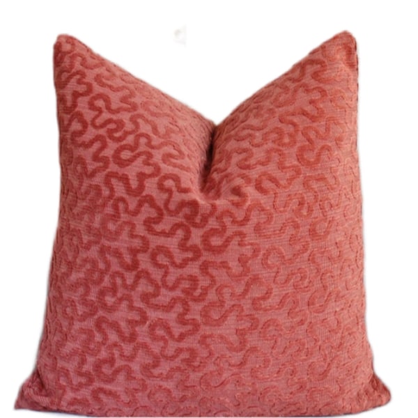 Schumacher Pillow Cover // Schumacher Vermicelli Velvet Fabric 18x18, 20x20 Pillow, Accent Pillow