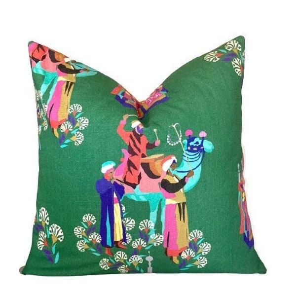 Pink Green Pillow Etsy