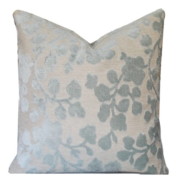 Cut Velvet Pillow Cover Floral Cut Pillow Covers by northwestdecor on Etsy