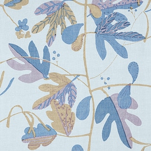 Thibaut Matisse Leaf Pillow Cover// Thibaut Matisse Leaf Lavender Blue Pillow Cover 20x20 22x22 18 20 22 24 26 Euro