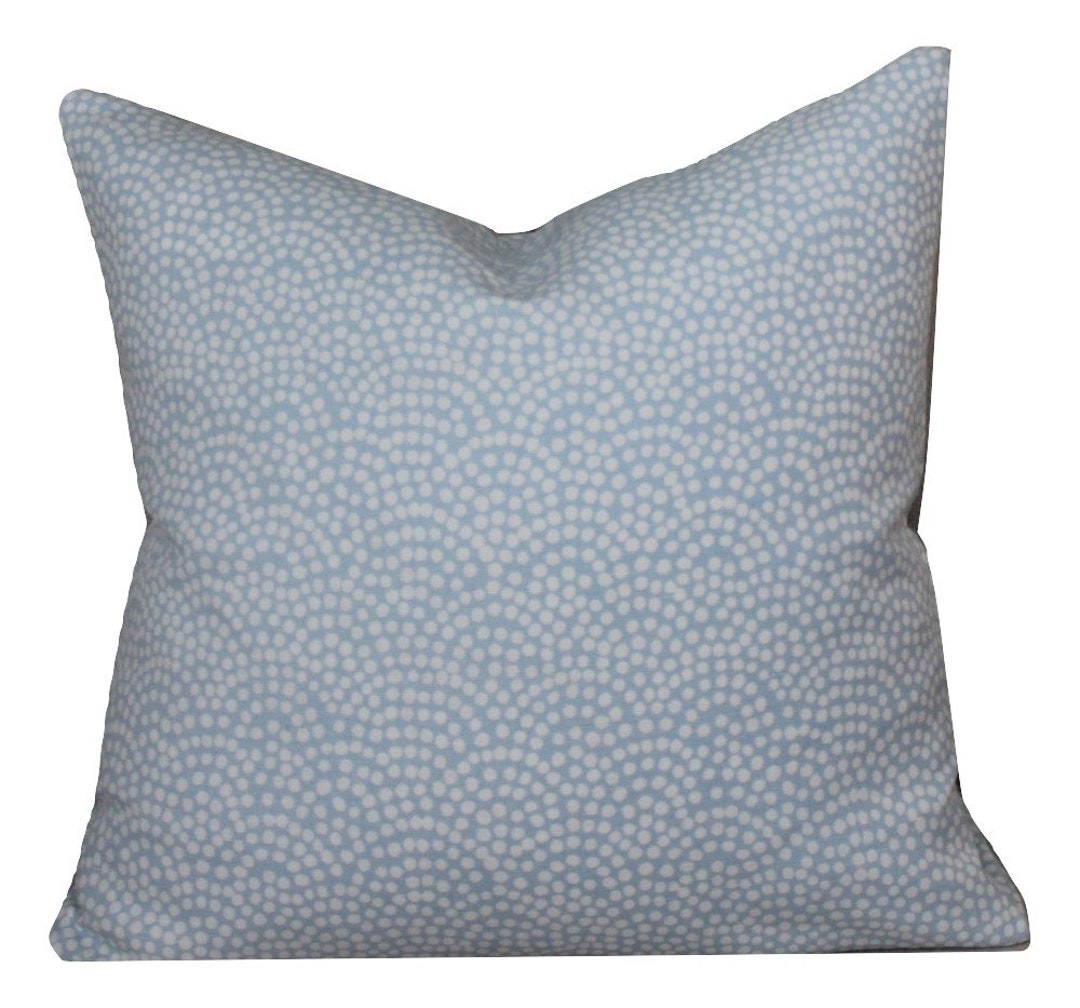 Quadrille Pillow Cover // Alan Campbell Quadrille Mojave Blue Etsy
