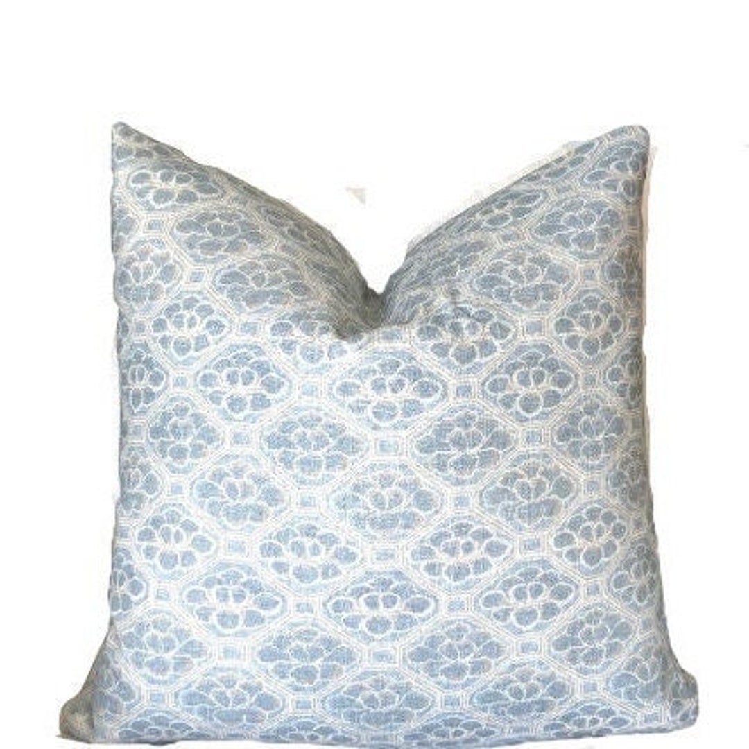 Ralph Lauren Pillow Cover // Ralph Lauren Nakuru Floral Chambray Pillow Cover // 20x20 22x22 24