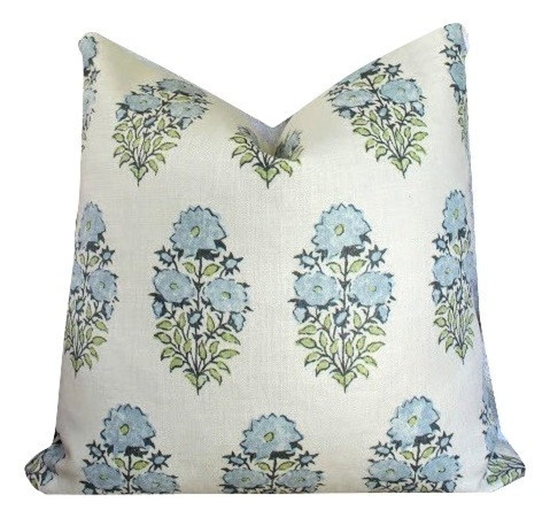 Mughal Flower Pillow Cover // Lisa Fine Textiles Mughal Flower Etsy
