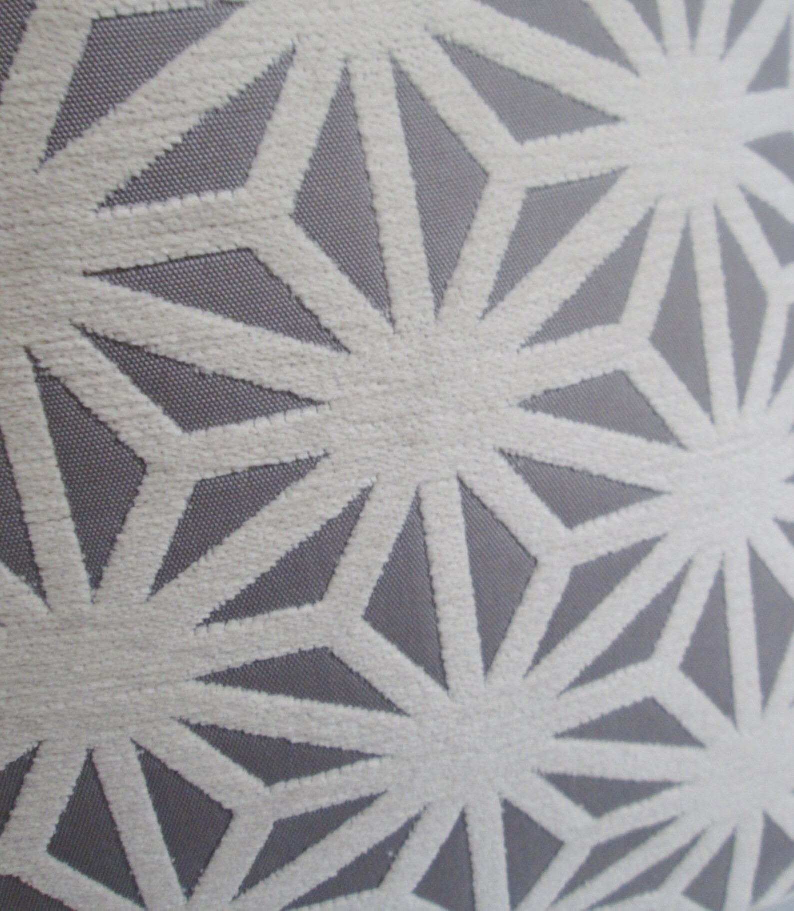 Grey Geometric Pillow Cover // Geometric Cut Velvet 18x18 Etsy