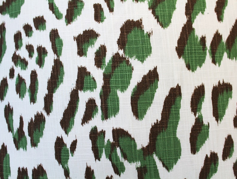 Animal Print Pillow Cover // Green White Animal Print Etsy