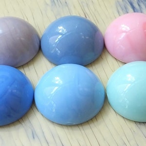 Cabochões com padrão de mármore vintage (10 peças), cabines Lucite de 24 mm, suprimentos para pingentes vintage