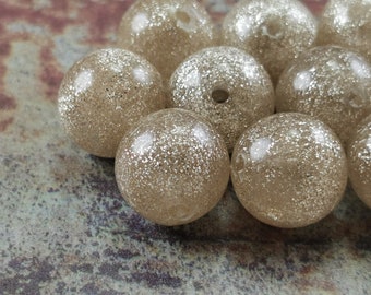 12mm Bracelet Supplies German Lucite Beads 20 Pcs Vintage Round Beads Vintage Plastic Beads