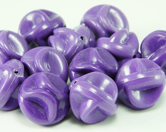 10 pcs Opaque 20mm Round Big Bubblegum Plastic Beads Chunky Gumball Acrylic  Vintage German Beads , Findings ,   Lucite Beads