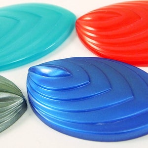 10 stuks Sea Shell Vintage Duitse Cabochon, Plastic Sea Shell Cabs, 33x21 mm