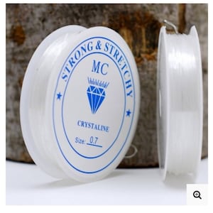 Beading string , Clear Jewellery Beading Wire ,Elastic Stretchy for Jewellery Making Bracelet Necklace ,Craft Beads Line DIY String 10 meter