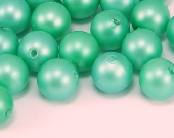 BIG SALE , 20 psc Vintage Plastic  Pearl Beads , 8 mm , Round Plastic Pearl   -prl5