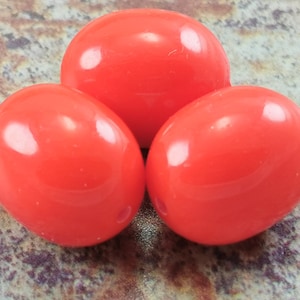 Vintage Oval Beads ,  Lucite Beads , 18mm German Beads , Bracelet supplies - OV33