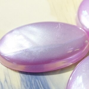 Petits cabochons ovales en plastique (10pcs), cabines Lucite 27x18 mm, cabines allemandes vintage