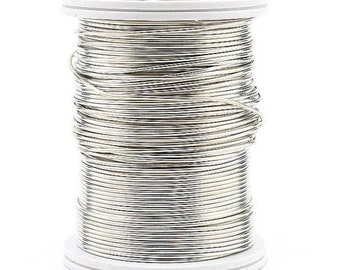 Gioielli In Rame Colore Argento 60 Micron E Filo Fiore 0,6 Mm