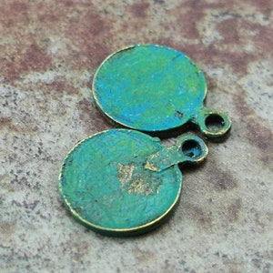 Pendentif vert de gris, 10 pièces, métal patiné, estampe, pendentif sans nickel, connecteur de collier, accessoires pour boucles d&#39;oreilles, design unique
