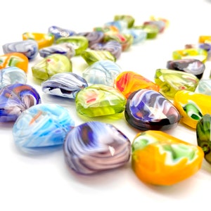 Mix Murano Glass Beads 20x20 mm 15 psc Bracelet Findings , Findings Of Jewelry Lampwork Beads nw image 8