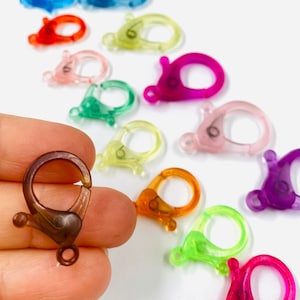 Acrylic Lobster Clasp  , Mixed Color High Quality Lobster Clasp , Keychain Claps , Glasses Chain Clasp