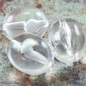 Clear Oval Beads ,  Lucite Beads , 18mm German Beads , Bracelet supplies - OV39