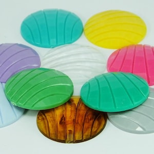 8 pcs rond avec cabine en ligne, cabochon allemand vintage sculpté, cabines rondes en plastique, 30mm
