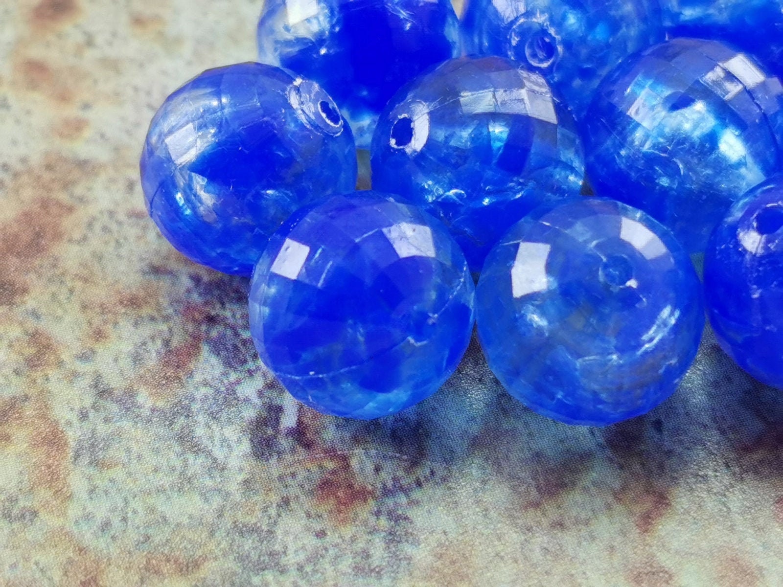 Clear blue beads Faceted round beads 20 Pcs 12mm Etsy
