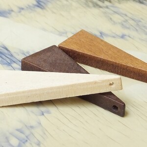 Dreieck Anhänger, Holzohrring liefert, 40mm Holzperlen, Holzanhänger