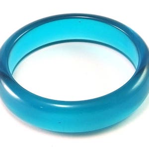 Transparent Turquoise Green Vintage Plastic Bangles ,82x16x08mm (internal measure 65mm) ,Vintage Bracelet ,Bangle Bracelet , Vintage Jewelry