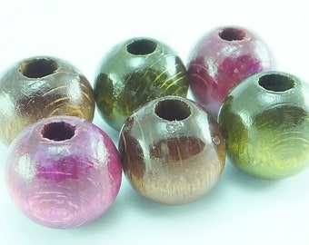 Wood beads , 14mm Loose spacer wood beads ,  Color option round beads, wood sandal beads , shoes embellishment, shoes beads, bag beads
