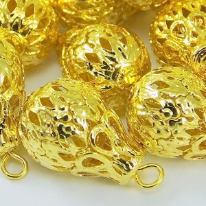 1000 pcs 20 x11 mm Golden Tone Earring Supply , Finding , Charms