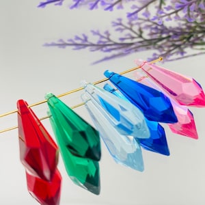 Plexiglas Teardrop Klare Perlen ( 50 Stück ) , 26 mm Kristall Glasperlen , Acryl Tropfen Anhänger , Hochwertige Perlen dcb