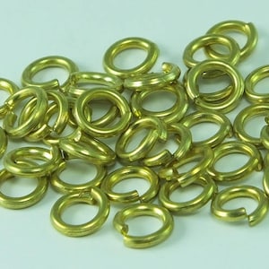 50 psc Jump Ring Raw Brass Round , Jump Rings Connectors Findings ,choose mm from section