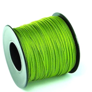 Walnut Green Parachute cord 1mm , Makrame Cord , Bracelet Making , choose feet