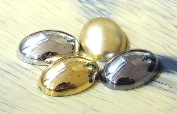 小さな楕円形のプラスチックカボション（20個）、18 x 13 mm ルー