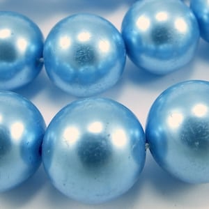 10 psc Vintage Plastic  Pearl Beads , 16 mm , Round Plastic Pearl   -prl1