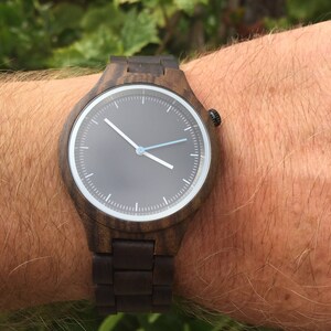 BANDOOU Series Diver watch, men and women, Sports watch, Wooden watch with wooden bracelet and free engraved wooden gift box