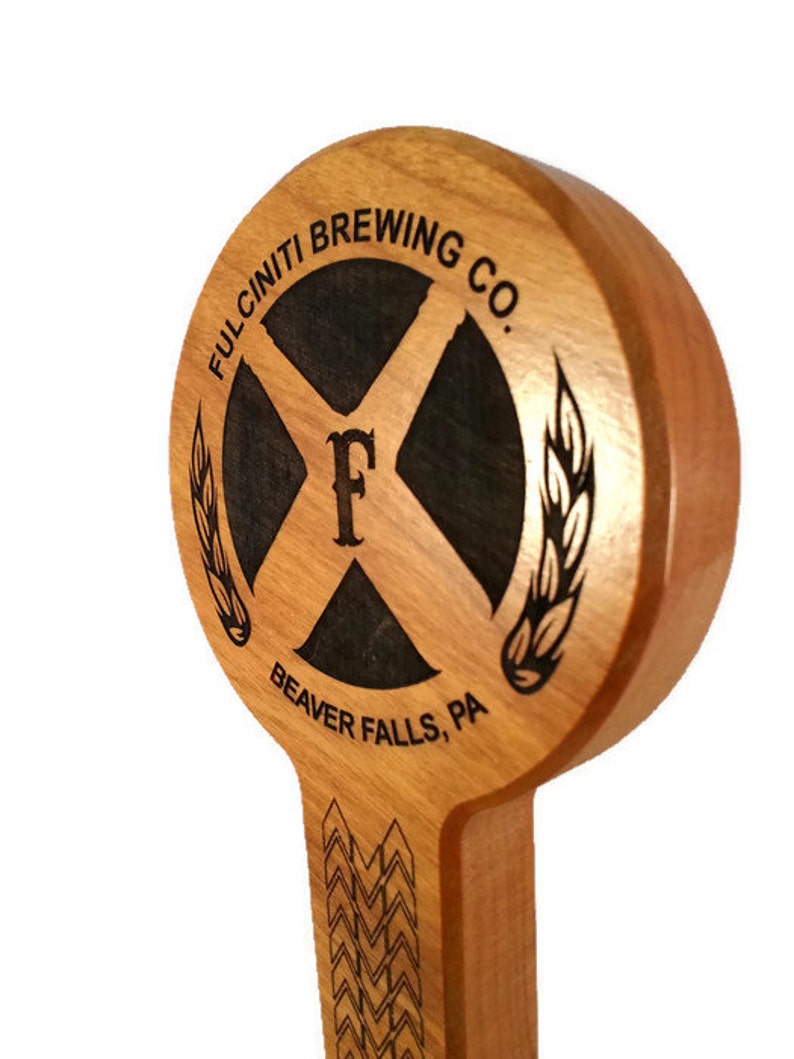 Custom Beer Tap Handles Round With Tapered Shaft Customized Etsy