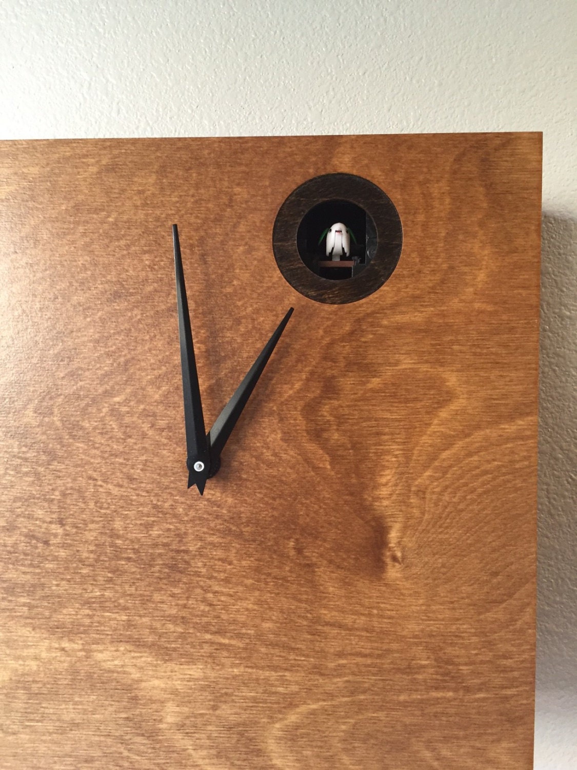 Cuckoo Clock Wall Mount With Cuckoo Bird Cherry With Walnut Etsy