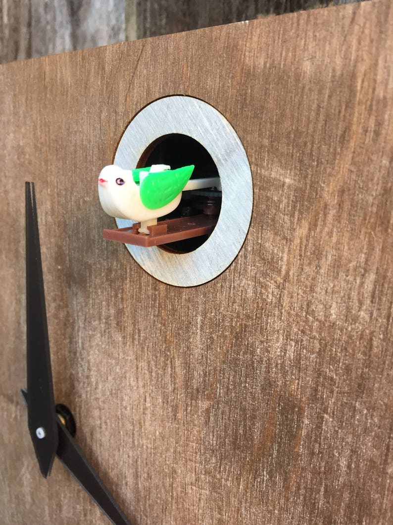 Distressed Cuckoo Clock Wall Mount With Cuckoo Bird Etsy