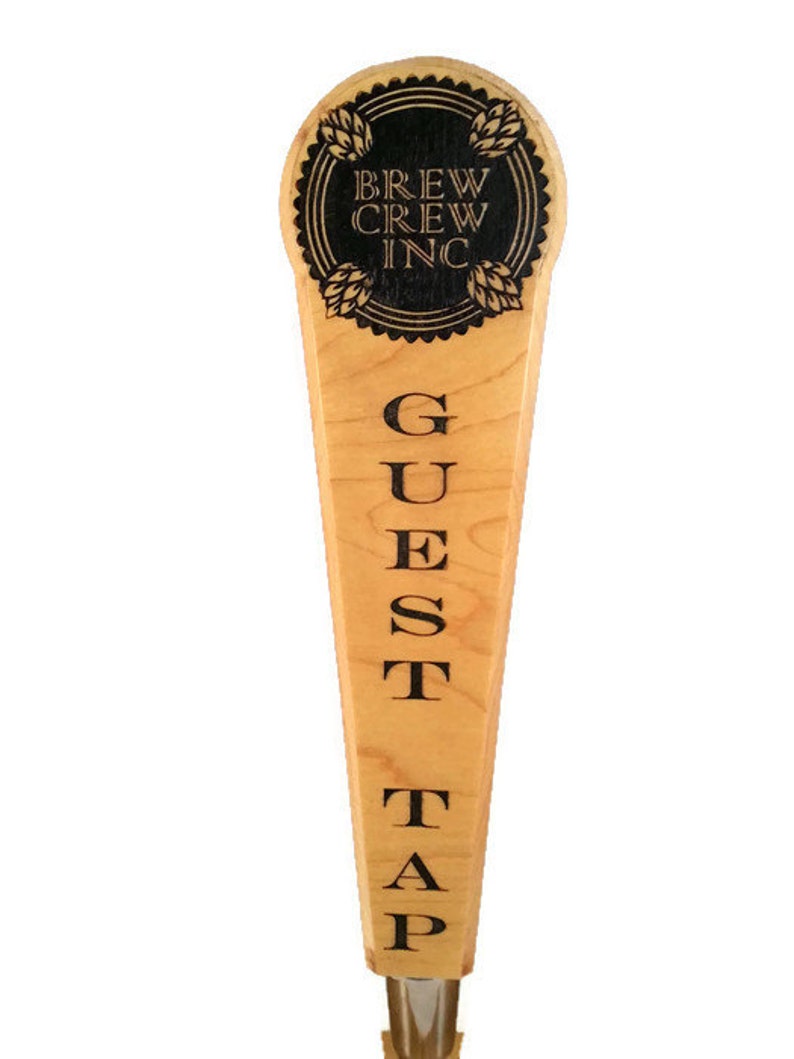 Custom Beer Tap Handles Round With Tapered Shaft Customized Etsy