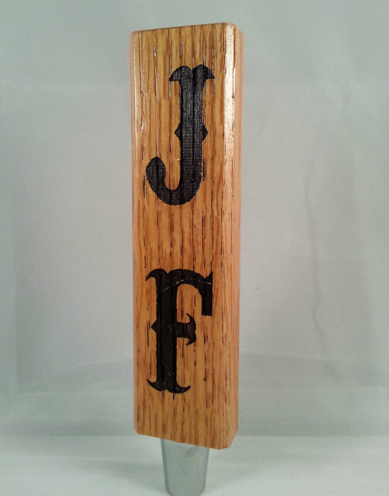 Custom Beer Tap Handles Straight OAK Shaft Customized Etsy