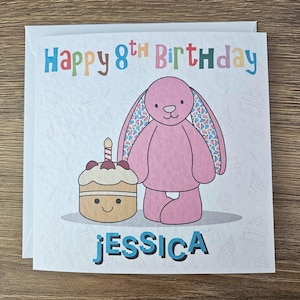 Geburtstagskarte im Jellycat Stil - Personalisiert