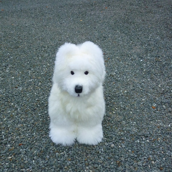 Samoyed Puppy Sheepskin Samoyed Spitz Puppy - Etsy Norway